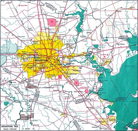 Houston City Map Houston Mappery
