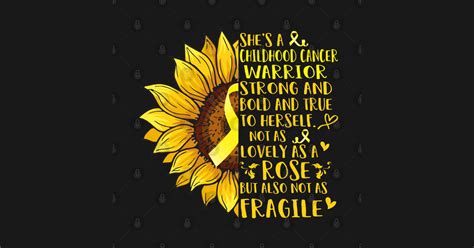 Shes A Childhood Cancer Warrior Support Childhood Cancer Warrior Ts