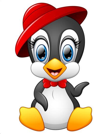 Lovely Penguin Cartoon Set Vectors 12 Free Download