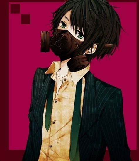 Anime Boy Gas Mask Likes Tumblr On Whrtit