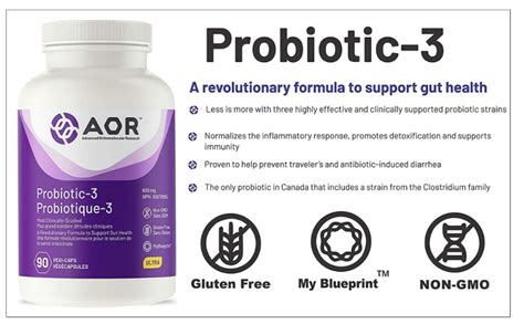 AOR Probiotic 3 90 Capsules A Revolutionary Formula To Support Gut
