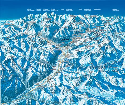 Full size piste map for St Moritz
