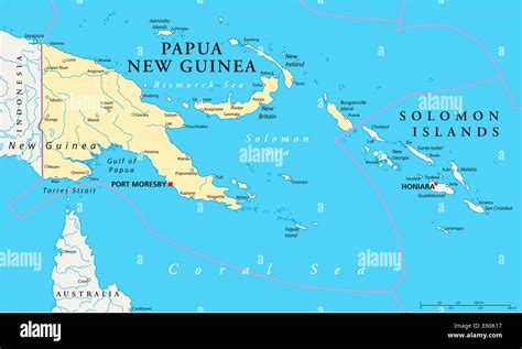 Papua New Guinea Map Large Political And Administrati Vrogue Co