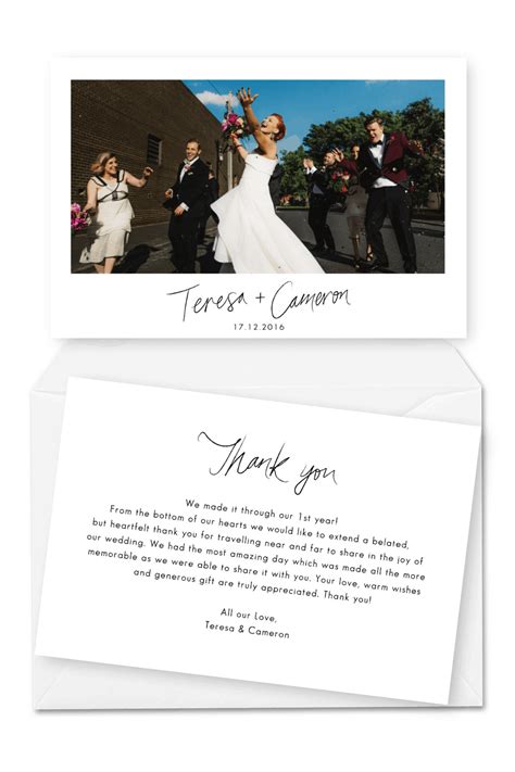 9 Wording Examples For Your Wedding Thank You Cards For The Love Of