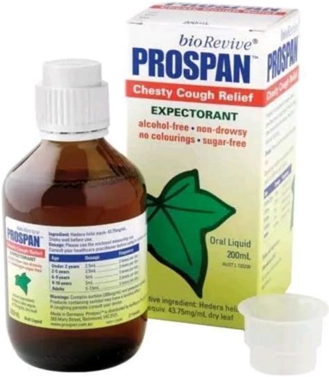 Buy Prospan Cough Syrup 200ml CHESTY Cough Relief Mucus Relief