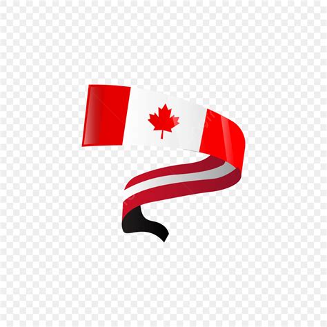 Waving Canada Flag Vector Png Images Waving Ribbon Flag Canada Design Vector Canada Flag