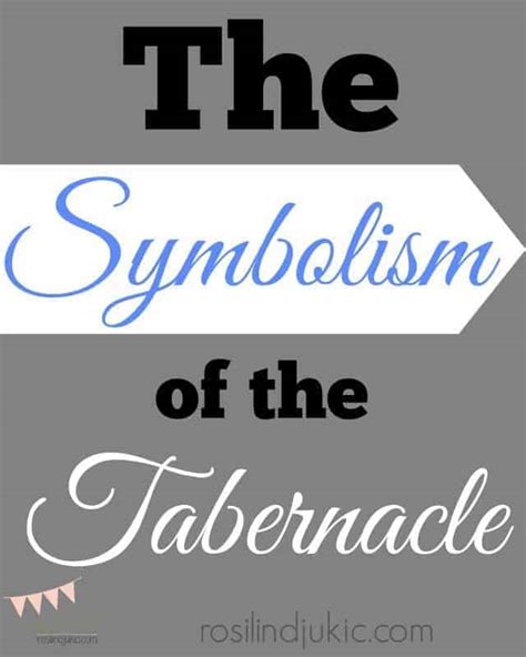 The Symbolism Of The Tabernacle A Little R And R