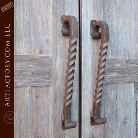 We stand behind our products so that you can be assured your money is well spent. Wrought Iron Twist Door Handles: Hand Forged By American ...
