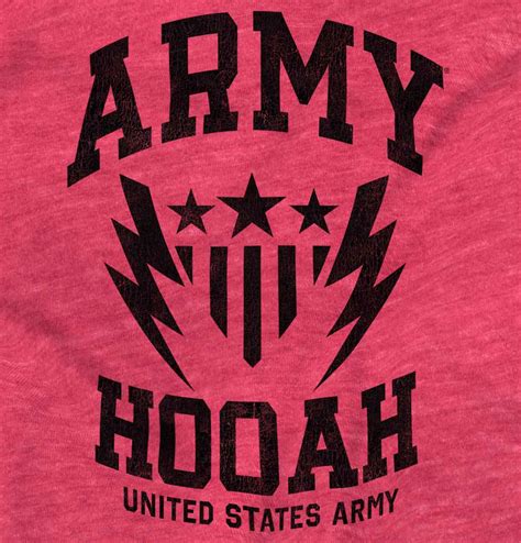 Army Hooah United States Military Pride Huah Womens Vintage Long Sleeve
