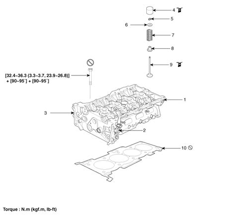 Hyundai Santa Fe Dm Cylinder Head Components And Components