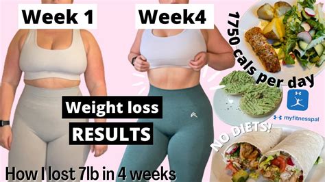 4 Week Body Transformation What I Ate Workouts Before And After