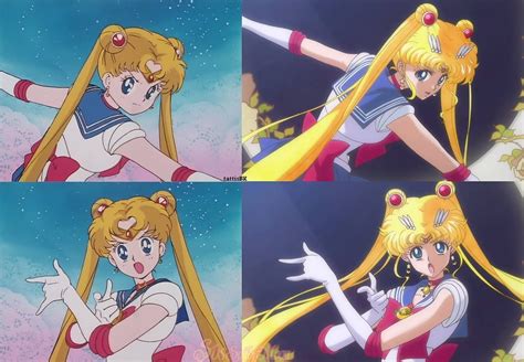 Original Vs New Anime Sailor Moon Crystal Sailor Moon Art Sailor