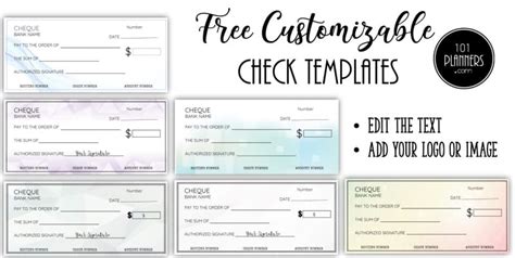 Free Printable Check Template Customize Online 28 Blank Check