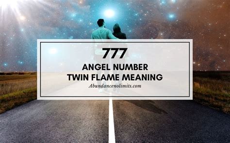 777 Angel Number Twin Flame Meaning