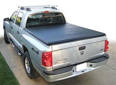Tri Fold Truck Bed Tonneau Cover Works With 2005 2011 Dodge Dakota