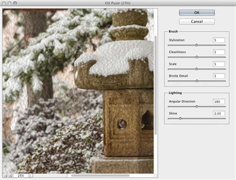 The Photoshop CS6 Oil Paint Filter