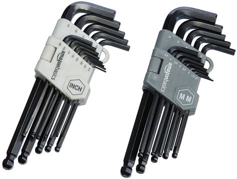Buy Amazon Basics Hex Key Allen Wrench Set With Ball End Set Of 26