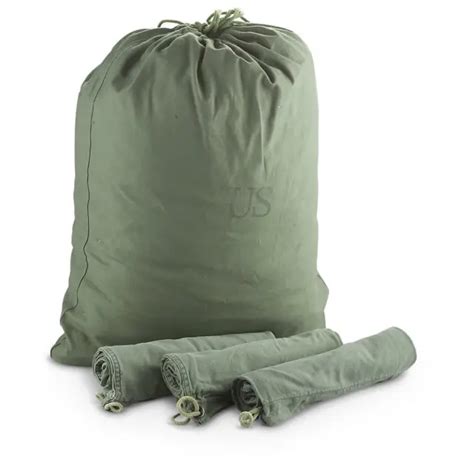 Us Army Barracks Bag Od Green 100 Cotton Large Laundry Bag Military