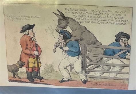 Satirical Cartoons And Others Mainly Early 19th Century Folder Of