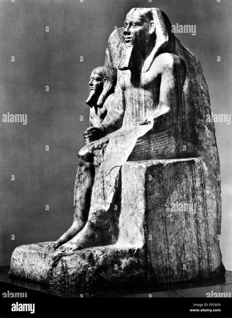 Egypt King Sahure Ndiorite Statue Of King Sahure And A Figure