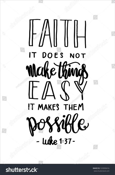 Faith Does Not Make Things Easy Stock Vector 533990416 Shutterstock