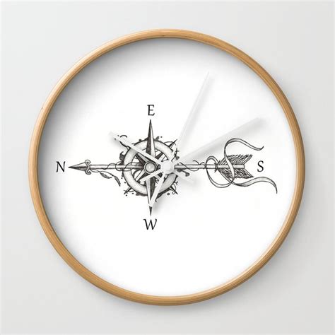 Clock Compass Tattoo Drawing Ubicaciondepersonascdmxgobmx