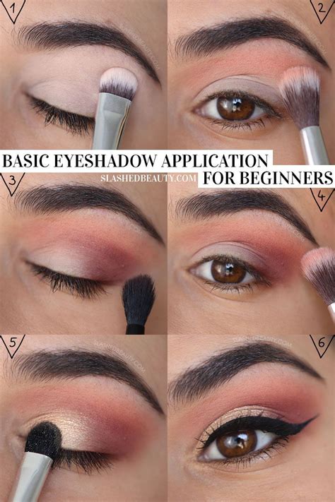 Easy Eyeshadow Tutorial For Beginners Slashed Beauty Eye Makeup