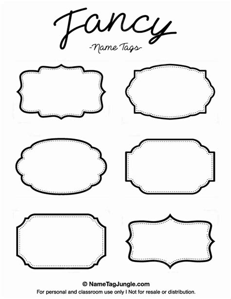 Nameplate Word Template