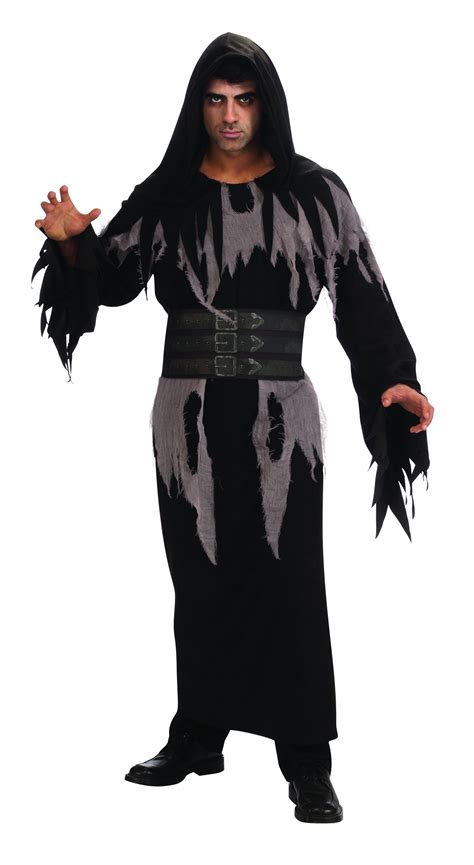 Deluxe Black Robe Capes And Robes Accessories Dress Halloween