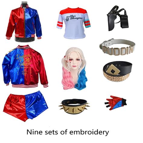 Suicide Squad Cos Harley Quinn Harley Quinn Cosplay Costume Halloween