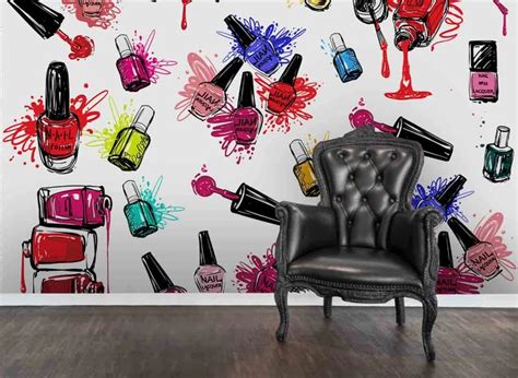 3d Nail Polish Wall Mural Wallpaper 177 Wall Murals Mural Wallpaper