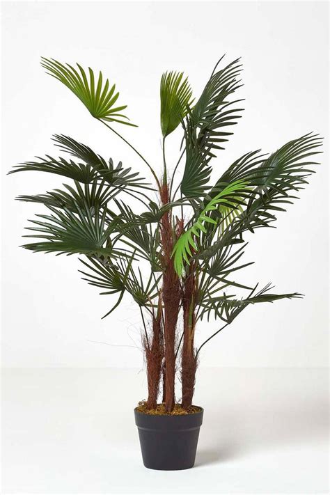 Artificial Flowers Green Lady Palm Tree Artificial Rhapis Plant