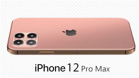 Rose Gold Iphone 12 Pro Max Side Back View Citypng