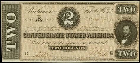 The csa's de facto control. 1864 $2 Dollar Bill Confederate States Currency Civil War ...