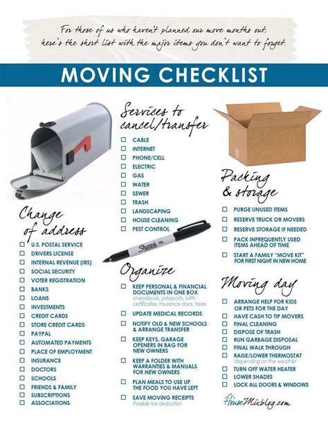Moving Day Tips Moving Day Checklist For Your New Home Moving House
