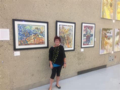 Dorothy With Her Art At Exhibition Gallery Wall Home Decor Decor