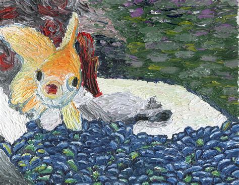 Van Gogh Style Fish Painting By Fifthdimensional On Deviantart