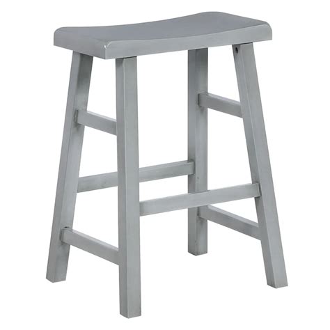 Grey Saddle Backless Counterstool Fully Assembled 24 In 2021 Bar
