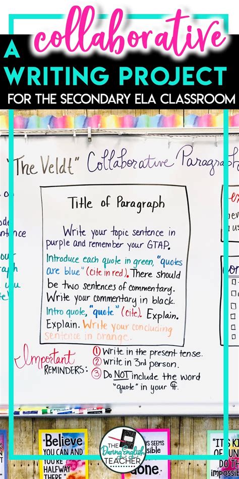 A Collaborative Writing Project For The Secondary Ela Classroom The