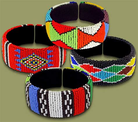 Zulu Bangles African Bangles African Beaded Bracelets African Necklace African Beads African