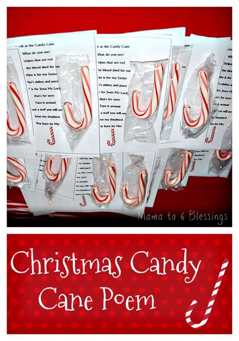 Some with bows or holly, others just stencils. Christmas Candy Cane Poem