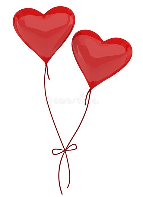 two balloons in the form of heart stock illustration illustration of romance love 22902843