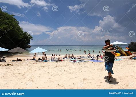 Bali Beach Editorial Image Image Of Tanning Tourist 68664875