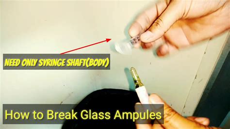Best Way To Break Glass Ampoules By Technicalsatish Youtube