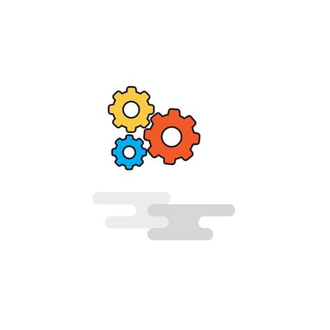 Flat Gear Setting Icon Vector Gear Icons Icons Icons Com Con Png And