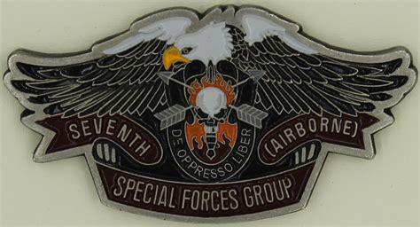 7th Special Forces Airborne Commanders Army Challenge Coin Rolyat