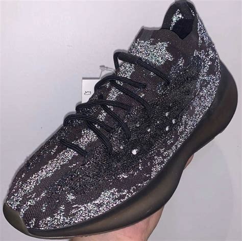 First Look At The Adidas Yeezy Boost 380 Onyx Reflective •