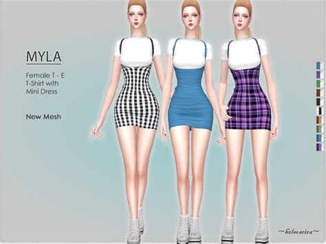 Myla Mini Dress By Helsoseira At Tsr Sims 4 Updates