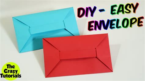 Diy Envelope Making With Paper Without Glue Tape And Scissors At