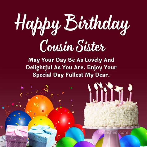 50 Heartfelt Birthday Wishes For Cousin Sister With Images